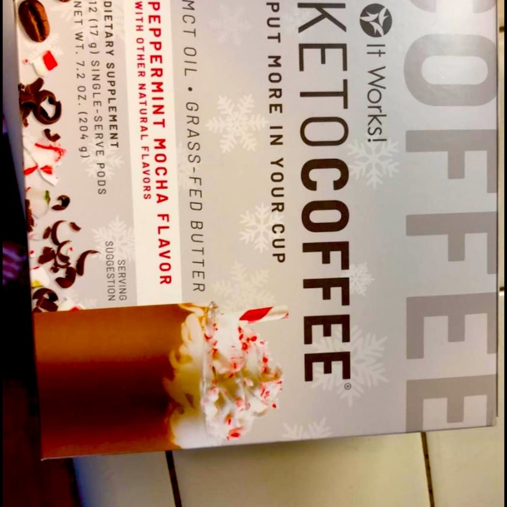 It Works! Keto Peppermint Mocha coffee pods